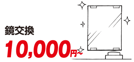 鏡交換 10000円~